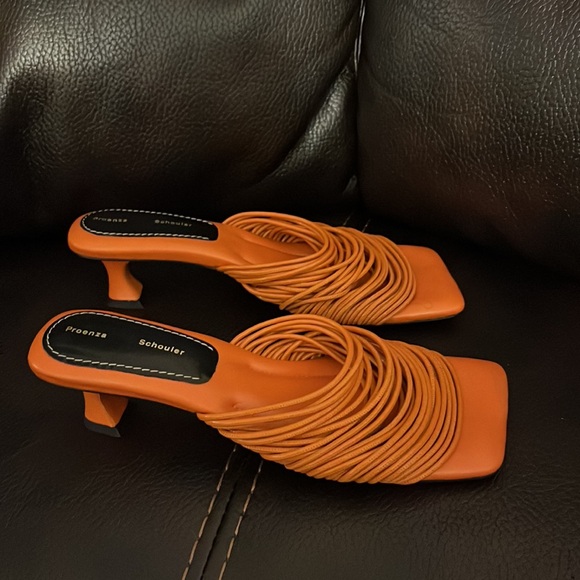 Proenza Schouler leather mini heel sandals NEW - Picture 9 of 10
